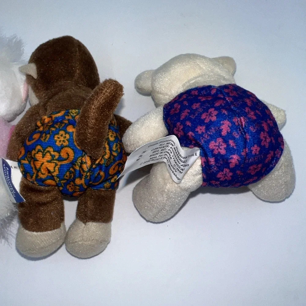 Build A Bear 4 Mini Stuffed‎ Plush BABW Teddy, Kitty, Monkey, & Velvet Teddy